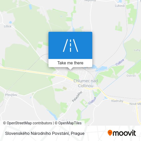 Slovenského Národního Povstání map