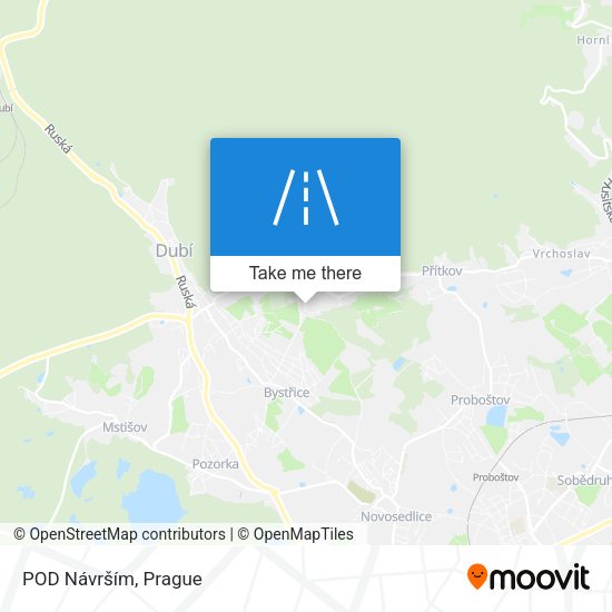POD Návrším map