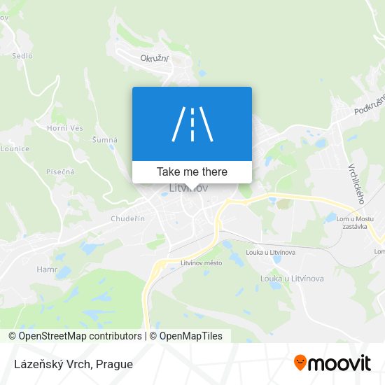 Lázeňský Vrch map