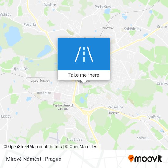 Mírové Náměstí map
