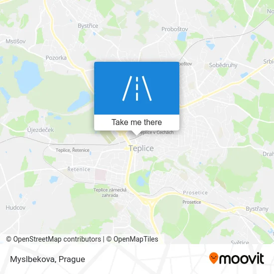 Карта Myslbekova