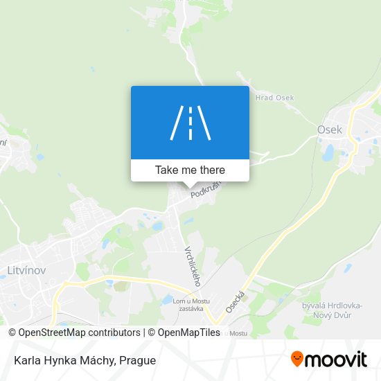 Karla Hynka Máchy map