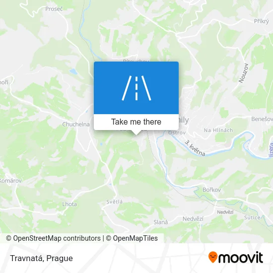 Карта Travnatá