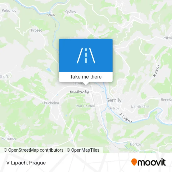 Карта V Lipách