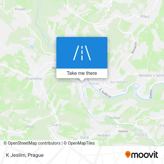 Карта K Jeslím