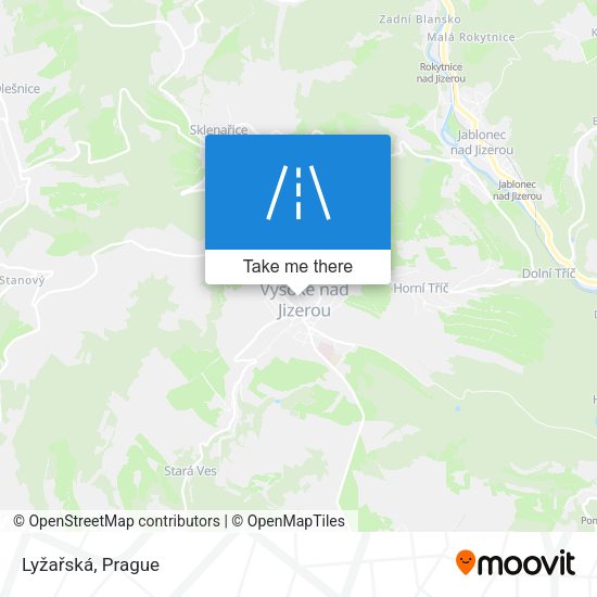 Lyžařská map