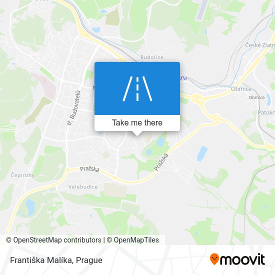Františka Malíka map
