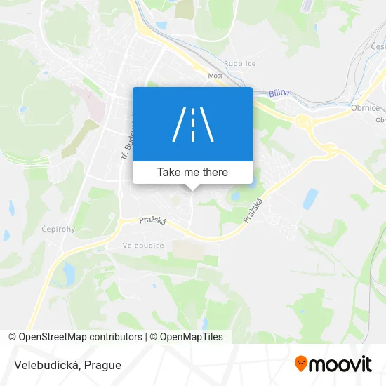 Карта Velebudická