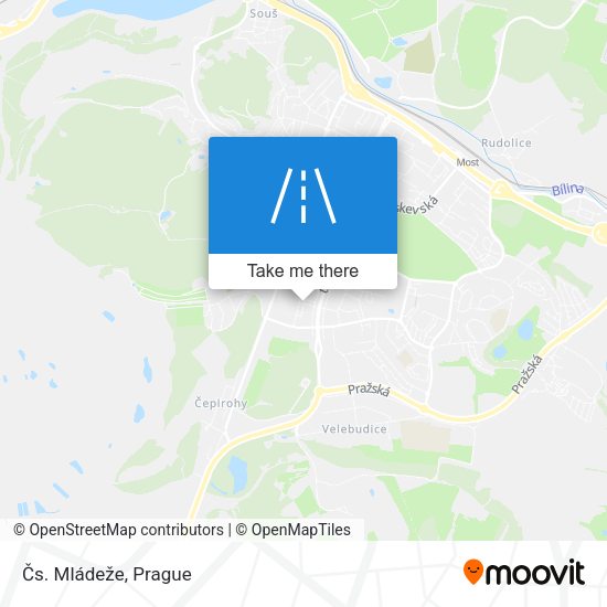 Čs. Mládeže map