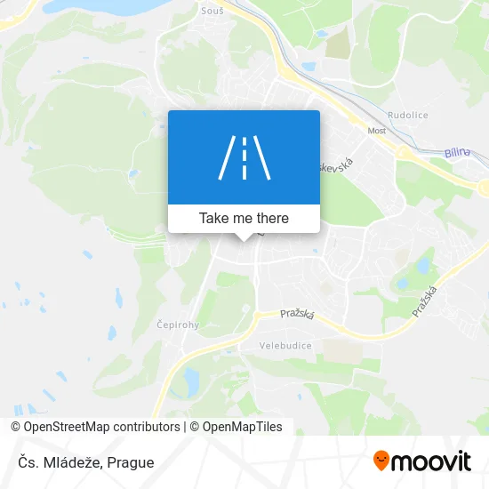 Карта Čs. Mládeže