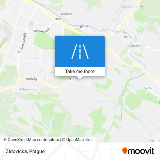 Карта Židovická