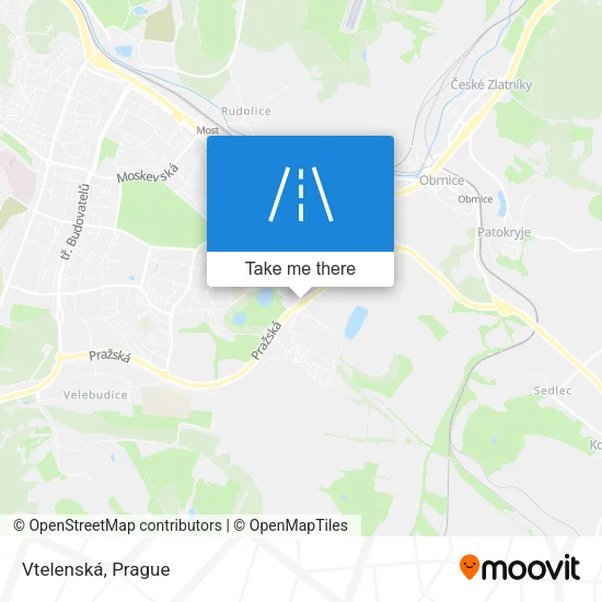 Карта Vtelenská