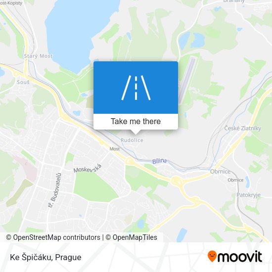 Ke Špičáku map