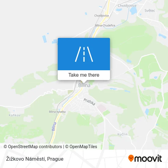 Карта Žižkovo Náměstí