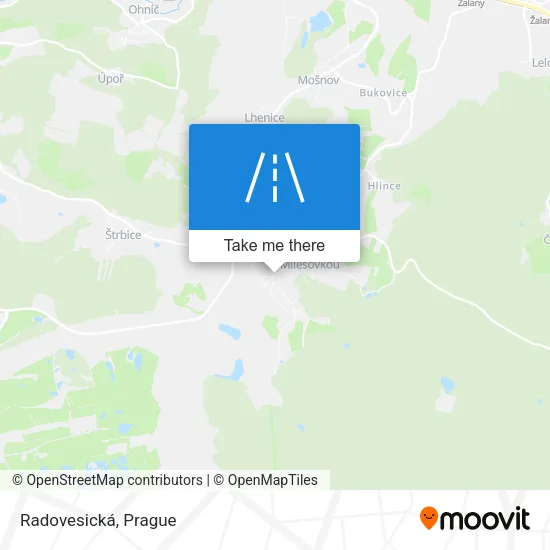 Карта Radovesická