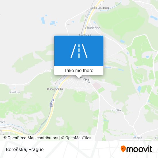Bořeňská map
