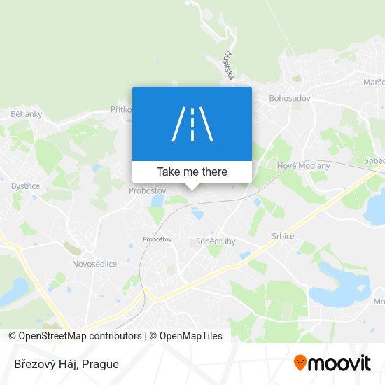 Březový Háj map