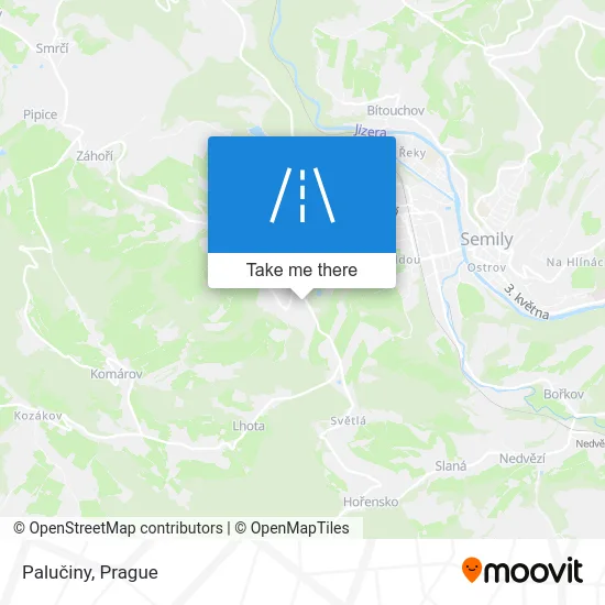 Карта Palučiny