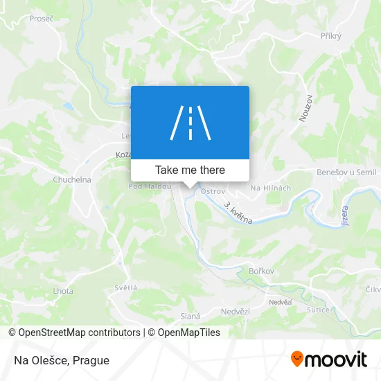 Карта Na Olešce
