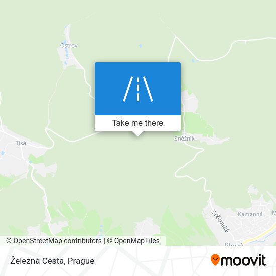 Železná Cesta map