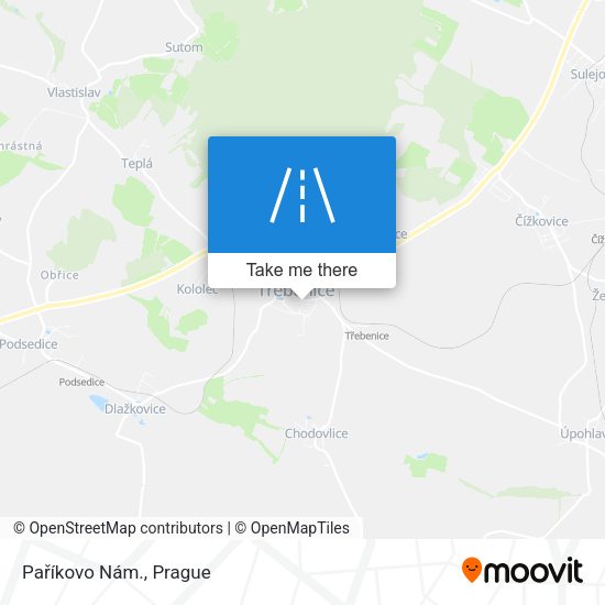 Paříkovo Nám. map