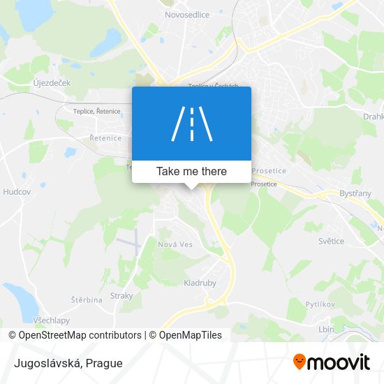 Карта Jugoslávská