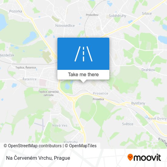 Na Červeném Vrchu map