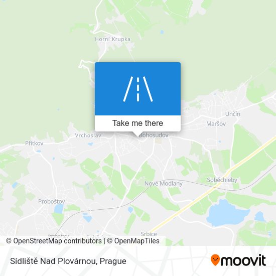 Sídliště Nad Plovárnou map