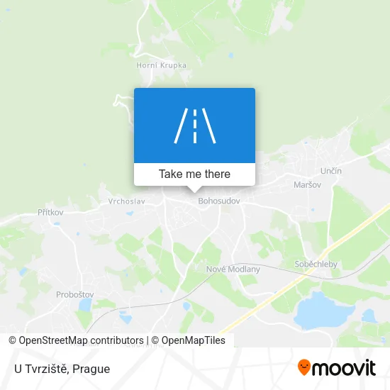 Карта U Tvrziště