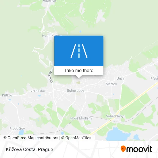 Карта Křížová Cesta