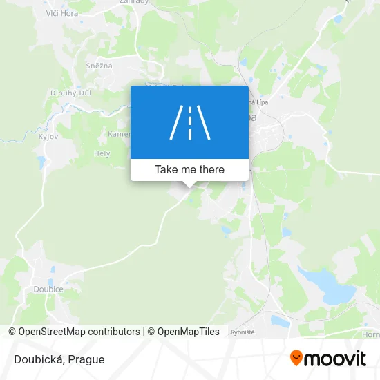 Карта Doubická