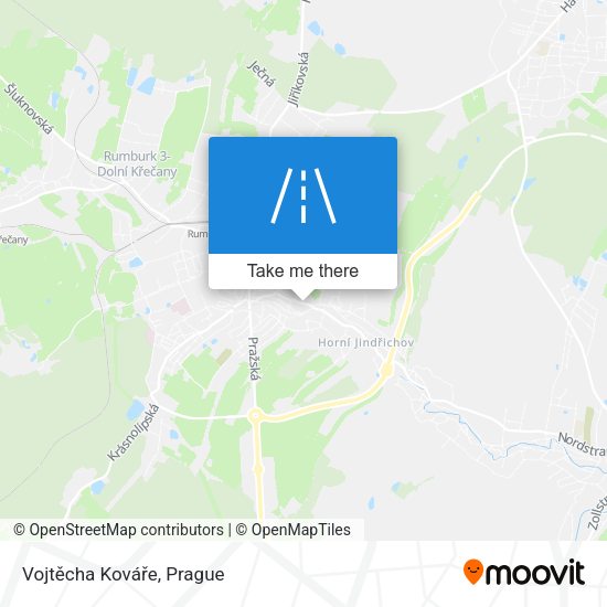 Vojtěcha Kováře map