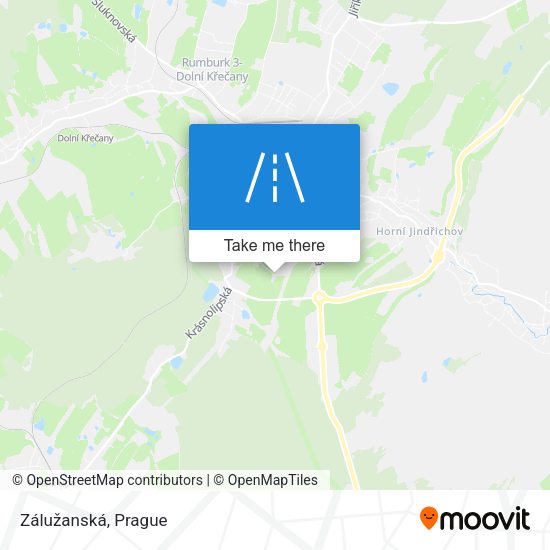 Zálužanská map