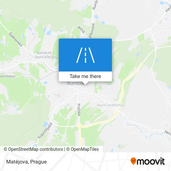 Карта Matějova