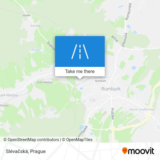 Slévačská map
