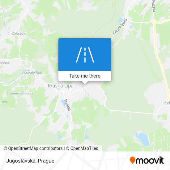 Карта Jugoslávská