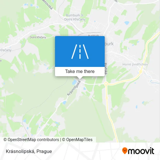 Карта Krásnolipská