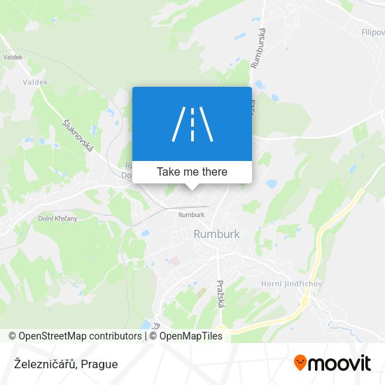 Železničářů map