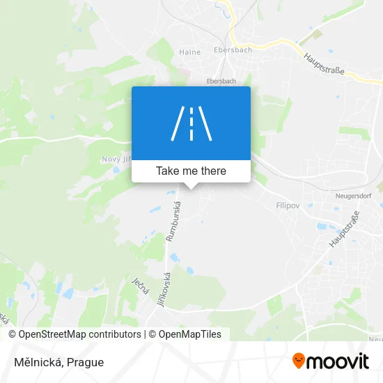 Карта Mělnická