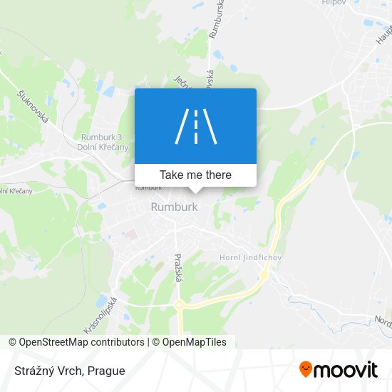 Strážný Vrch map