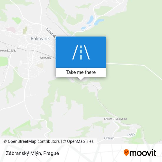 Zábranský Mlýn map