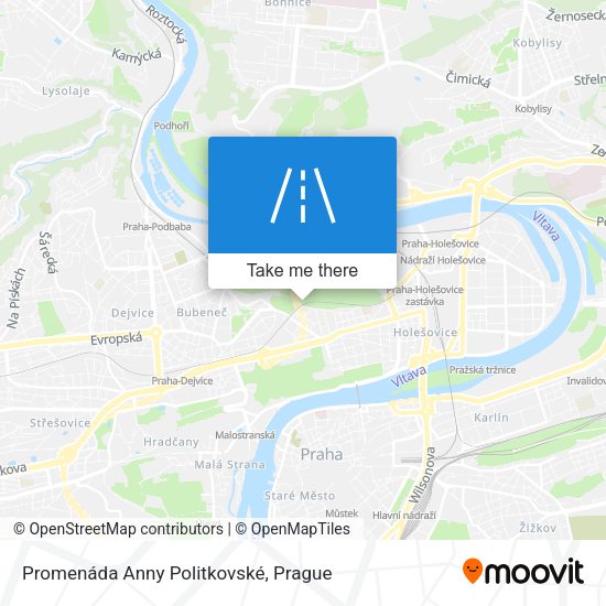 Promenáda Anny Politkovské map