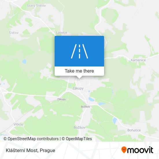 Klášterní Most map