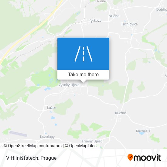 V Hlinišťatech map