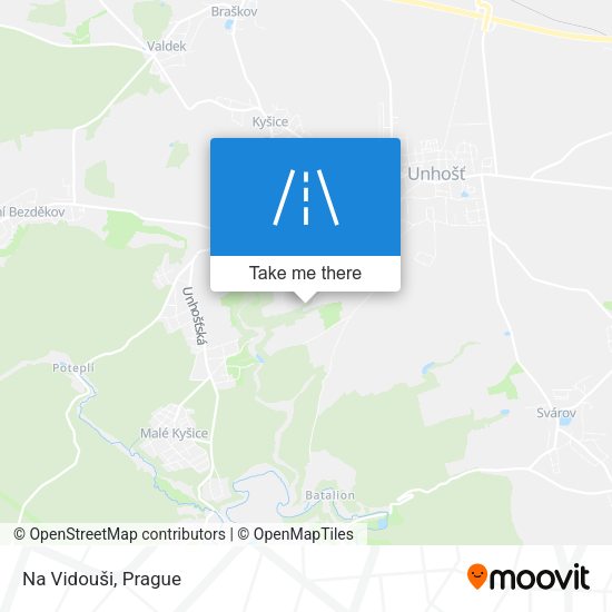 Na Vidouši map