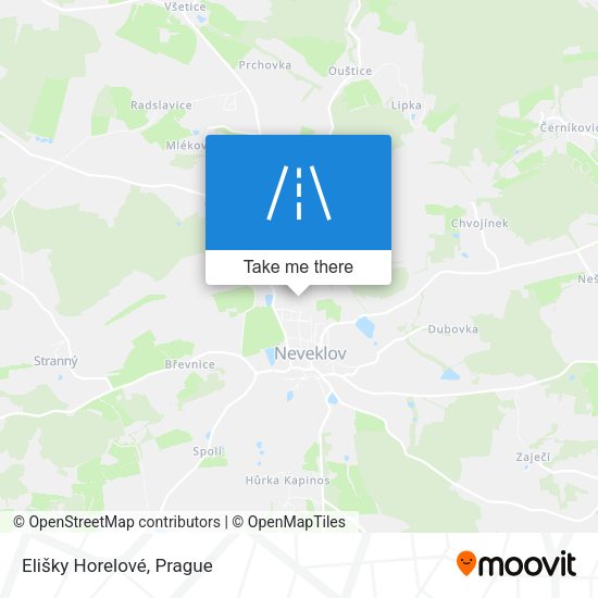 Elišky Horelové map
