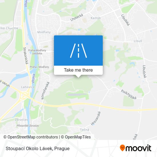 Stoupací Okolo Lávek map