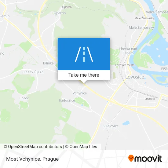 Карта Most Vchynice