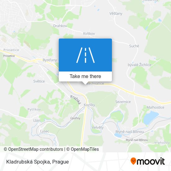 Kladrubská Spojka map