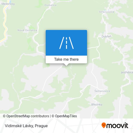Vidimské Lávky map